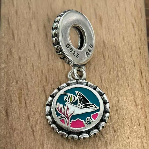 Pandora Florida Exclusive Dangle Charm Pendant, S925 Silver Bracelets - Picture 1 of 4